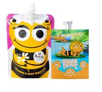 Bee it x Ape Maya Kit Shampoo & Body Wash 250 ml + Crema Solare SPF 50+ 50 ml - Detergente Naturale + Protezione Solare Alta per Bambini e Pelli Sensibili (PINK)