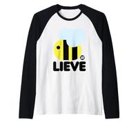 Bee Lieve Funny Bee Maglia con Maniche Raglan