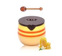 Bee Lip Balm Honey Pot, 5,5 g Honey & Strawberry & Watermelon & Apple Lime & Cherry & Menta & Grapes & Peach Lip Balm Honey Pot, Sleeping Lip Mask Idrating Mask Dry & Cracked Lip Scrubs (A)