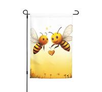 Bee Love Honey Bandiere per esterni, 30,5 x 45,7 cm, stampa su entrambi i lati, bandiera da giardino per esterni, bandiera per vacanze con occhielli, bandiera per casa, cortile, per fattoria, prato