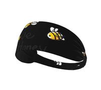 Bee Love Honey Fascia elastica sportiva con stampa miele fascia elastica adatta per sport viaggi e fitness indoor