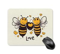 Bee Love Honey Tappetino per mouse da gioco Tappetino per mouse da gioco Tappetino per mouse carino Tappetino per mouse per scrivania per donne Tappetino per mouse grande per scrivania da viaggio