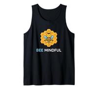 Bee Mindful Mindfulness Meditazione dell'umore Consapevolezza Zen Yogi Canotta