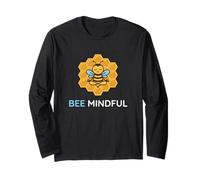 Bee Mindful Mindfulness Meditazione dell'umore Consapevolezza Zen Yogi Maglia a Manica