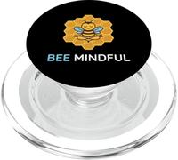 Bee Mindful Mindfulness Meditazione dell'umore Consapevolezza Zen Yogi PopSockets PopGrip per MagSafe