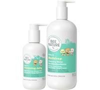 Bee Nature - Acqua Detergente Bio per Bambini 500ml - Senza Risciacquo - Gel Doccia Delicato 200ml - 100% Biodegradabile e Riciclabile.