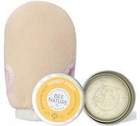 Bee Nature - Esfoliante Viso e Corpo - Sapone Biologico con Portasapone + Guanto Esfoliante - Peli Incarniti - YUKA 100/100-100g