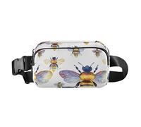 Bee Nature - Marsupio alla moda per donne, uomini e ragazzi, impermeabile, borsa a tracolla essenziale da viaggio, con cinghia regolabile, per viaggi, palestra, lavoro, Bee Nature, taglia unica, Ape