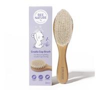 Bee Nature - Spazzola in legno, spazzola con setole naturali per bambini - Realizzata con setole morbide al 100% naturali, per neonati e bambini piccoli - Delicata sui capelli delicati - Spazzola con
