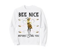 Bee Nice Before I Sting You Spring Queen Bug Summer Fun Bees Felpa