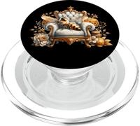Bee Queen And Floral Wildflower Graphic For Women Honey Bee PopSockets PopGrip per MagSafe