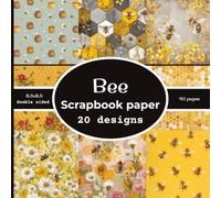 Bee Scrapbook paper: 20 Double Sided Decorative Craft Paper | for Collage, Card Making, Origami, scrapbooking, & More | Color | 8.5 x 8.5