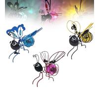 Bee Solar Lights Garden Outdoor, Waterproof Hanging Solar Bee Lights for Patio Lawn Garden Wedding Party Decorations, 3 Pcs (Mix)
