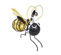 Bee Solar Lights Outdoor, Swaying LED Bee Decor with Bouncy Springs, Waterproof Solar Powered Garden Stake, Warm Glow Lighting, Set di 4, Ideal for Backyard, Patio, Porch