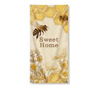 Bee Sweet Home - Striscione decorativo per porta di casa, design vintage a nido d'ape per la decorazione della porta d'ingresso, per interni ed esterni, festival di primavera, forniture per vacanze 91