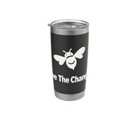 Bee The Change Citazione ispiratrice per attivisti Bicchiere termico in acciaio inox doppia parete