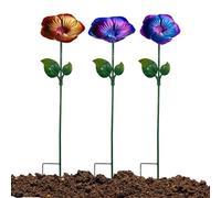 Bee Water Station - Butterfly Feeder Set for Outdoor Garden Support | Resin Flower Shape Water Stations with Shallow Dish Design, Pollinator Hydration Decor for Backyard Patio Deck Pond