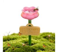 Bee Water Station Flowe - Shape Pollinator Cup | Outdoor Garden Wat