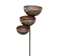 Bee Water Station, Outdoor Pollinator Bath, Bird Water Feeding Bowl, Garden Hydration Stake Decor, Wildlife Support Tool for Backyard Lawn Deck Patio Pavilion Landscape Butterfly Bee Habitat Use