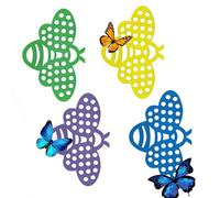 Bee Waterer - 4 Pieces Foam Decorative, Fun Floating Bee Bath | Garden Decor Feeding Station | Watering Station For Outdoor Porch Courtyards Terraces Yard Patio Lawn Grassland