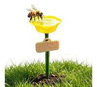 Bee Watering Cups with Ground Stake, Leakproof Bee Water Feeders | Bee Drinking Station Bird Water Feeder for Hummingbird Butterfly Lawn Patio Porch Landscape Raised Bed