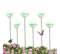 Bee Watering Station - 6 Pieces Ceramic Flower Shaped Butterfly Bath