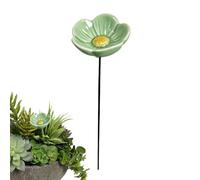 Bee Watering Station - Ceramic Weather Resistant Bird Water Bowl | Handmade Porcelain Bee Feeder | for Garden Yard Patio Porch Deck Balcony Outdoor Home