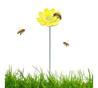 Bee Watering Station Decorative Ceramic Colorful with Stake Base Practical