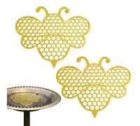 Bee Watering Station Floating - 2 Pieces Yard Decoration Pollinator Drinker | Pollinator Water Dispenser | for Gardeners Homeowners Animal Lovers Patio Backyard Front Yard Balcony Deck Courtyard Park