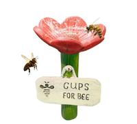 Bee Watering Station - Flower Shaped Outdoor Feeder | Butterfly and Pollinator Drinking Bowl with Petal Design, Ideal for Garden, Backyard, Farm, Patio, Lawn, Balcony, Planter, Courtyard