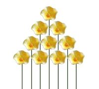 Bee Watering Station for Garden | 10 pezzi ceramica Waterer | with Stake Flower Shape Bee Water Station | for Butterfly Hummingbird Outside Indoor Decor Yard Patio Pathway Grassland Lawn