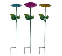 Bee Watering Station for Garden - 3 Piece Flower Shape Butterfly Feeder | Bee Bath | Outdoor Backyard Patio Deck Butterfly Farm Pond Fountain