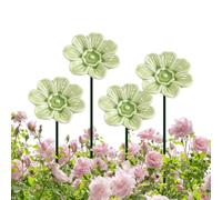 Bee Watering Station for Garden | 4 Pieces Ceramic Bath Bowl | Pollinator W