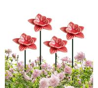 Bee Watering Station for Garden | 4 Pieces Ceramic Bath Bowl | Pollinator W