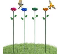 Bee Watering Station for Garden,4 Pieces Flower Shape Bee Feeder - Butterfly Feeding Bowl | for Homeowners Animal Lovers Patio Backyard Front Yard Balcony Park School Nature Centers