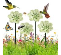 Bee Watering Station - Garden Pollinator Hydration, Ceramic Flower Feeder