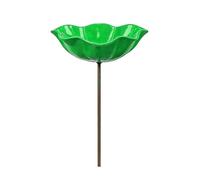 Bee Watering Station - Metal Flower Weatherproof Basin, Textured Petal Design for Secure Footing, Rust-Resistant Coating, Stress Reliever Garden Accent, Hydration Spot for Butterfly and Finch
