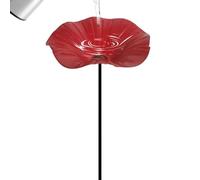 Bee Watering Station, multifunzione con bastone in metallo, Bird and Bath Feeder, durevole accessorio esterno, decorazione da giardino Wildlife Bowl for Bees, Butterflies, Birds, Parrots