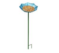 Bee Watering Station, Pollinator Drinking Bath Bowl, Garden Water Dish with Stake Support, Outdoor Fly Hydration Feeder, Decorative Garden Accessory for Backyard Lawn Park Farm Use 13x13x64cm