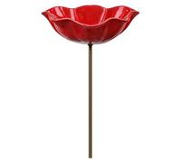 Bee Watering Station - Weather-Resistant Feeding Bowl with Metal Stake | Bird & Bee Baths Feeder Bowl for Bees, Butterflies, Macaws, Parakeets, Lovebird, Cockatiels, Finches, Garden, Patio