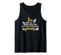 Bee Yourself umile gentile divertimento coraggioso intelligente gioioso Canotta