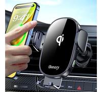 Beeasy Caricabatterie da auto wireless, 15 W, Qi a ricarica rapida, con blocco automatico, supporto per presa d'aria per iPhone 15, 14, 13, 12, Pro Max, 11 XR XS X, Samsung Galaxy S24 Ultra S23 S22