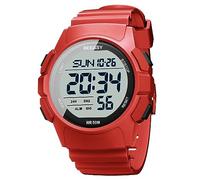 Beeasy Orologio sportivo digitale da uomo, impermeabile, con cronometro, conto alla rovescia, sveglia, doppio tempo, orologio da uomo, Sandali Adventure Seeker, punta chiusa - T - Bambini