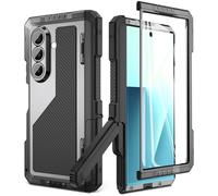 Beeasy per Samsung Galaxy Z Fold 7 Custodia, Outdoor Antiurto Custodia Protettiva a 360 Gradi con Protezione Cerniera e Supporto, Robusta Heavy Duty Custodia Corazzata in Metallo con Protezione