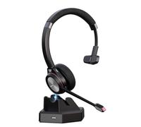 Beebang Cuffie wireless per PC, Mono 5.2, Bluetooth con microfono e dongle USB, 30 ore di conversazione, cuffie wireless per casa, ufficio, computer, team, zoom, laptop, ufficio, call center telefono