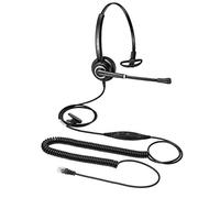 Beebang Telefono Auricolare mono RJ9 Cuffie con microfono a cancellazione di rumore per i telefoni di rete fissa Call Center di Avaya Mitel NEC Telefoni Nortel Polycom Siemens Snom