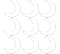 Beebeecraft 1 scatola 20 pezzi Ciondoli Luna 925 ciondoli Mezzaluna Cava In Ottone Placcato Argento Sterling per La Creazione di Gioielli Fai Da Te Braccialetto Collana Orecchino