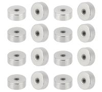 Beebeecraft 1 Scatola 50 Pezzi 304 Viti per Orecchini in Acciaio Inossidabile Chiusure per Orecchini Rotonde Piatte in Argento per Forniture per La Fabbricazione di Orecchini di Gioielli