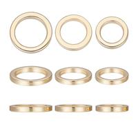 Beebeecraft 1 Scatola 60 Pezzi 4/5/6mm Anello di Collegamento Placcato Oro 24K Rotondo Cavo Piccolo Cerchio Lunetta Connettori Chiudi Anello di Salto Ciondoli per Braccialetti Collane Creazione di