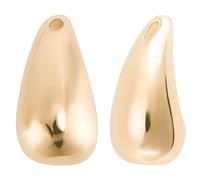 Beebeecraft 1 scatola Da 10 pezzi di Ciondoli A Goccia Placcati In Oro 18K Perline A Forma di Goccia D'Acqua Perline Pendenti per La Creazione di Gioielli Braccialetti Fai Da Te